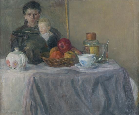 MARTWA NATURA Z CYTATEM by Olgierd Bierwiaczonek, 1984