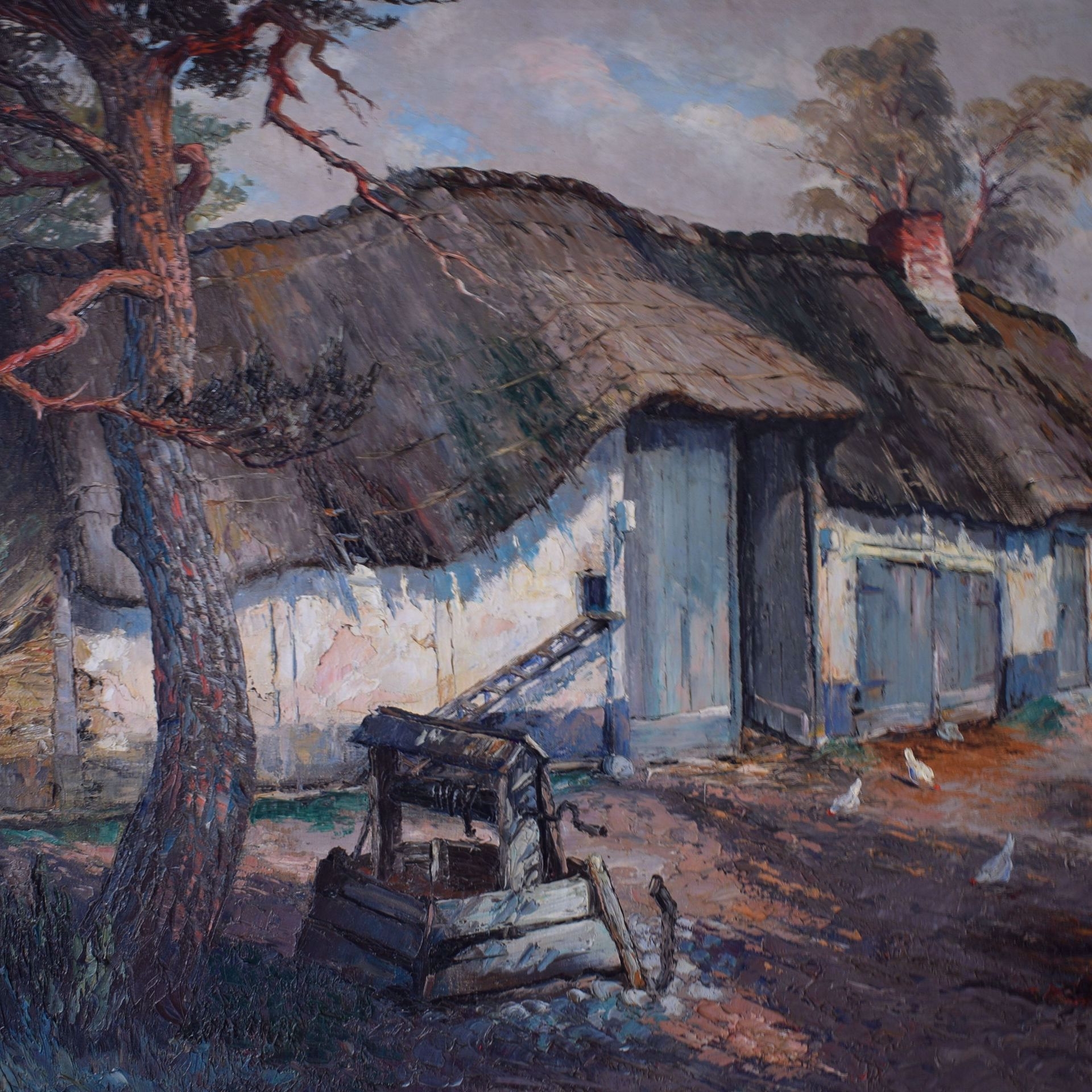 Artwork by C. H. Wellens, Farm, Made of Canvas