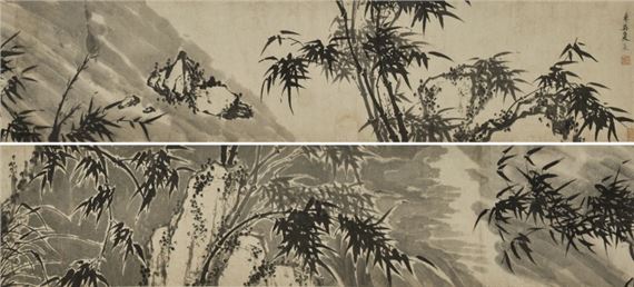 Bamboo and Stone on a Snowy Day by Xia Chang