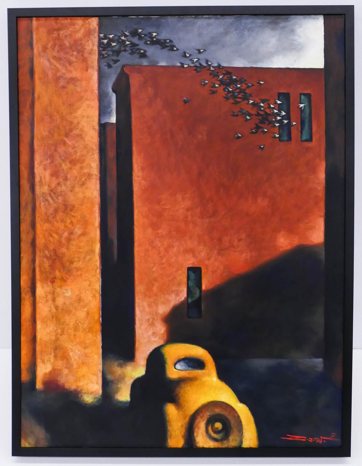 Artwork by Z.Z. Wei, AFTERNOON FLIGHT, Made of OIL ON CANVAS