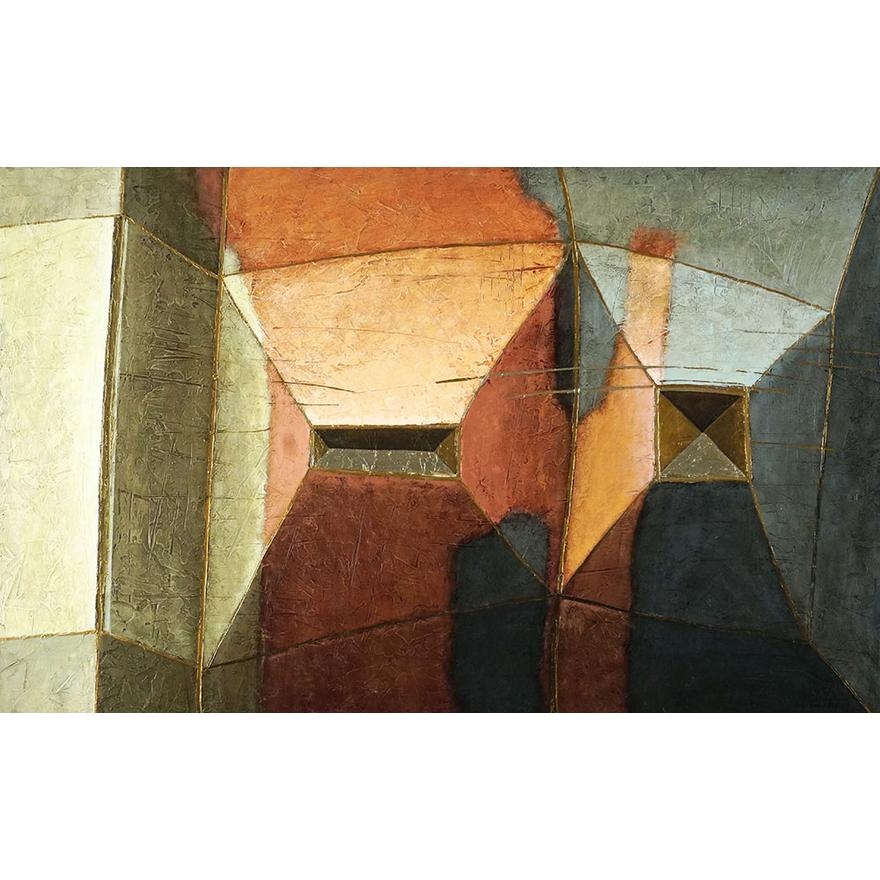 Artwork by Pauline Gagnon, Les trois mystères, Made of Oil on board