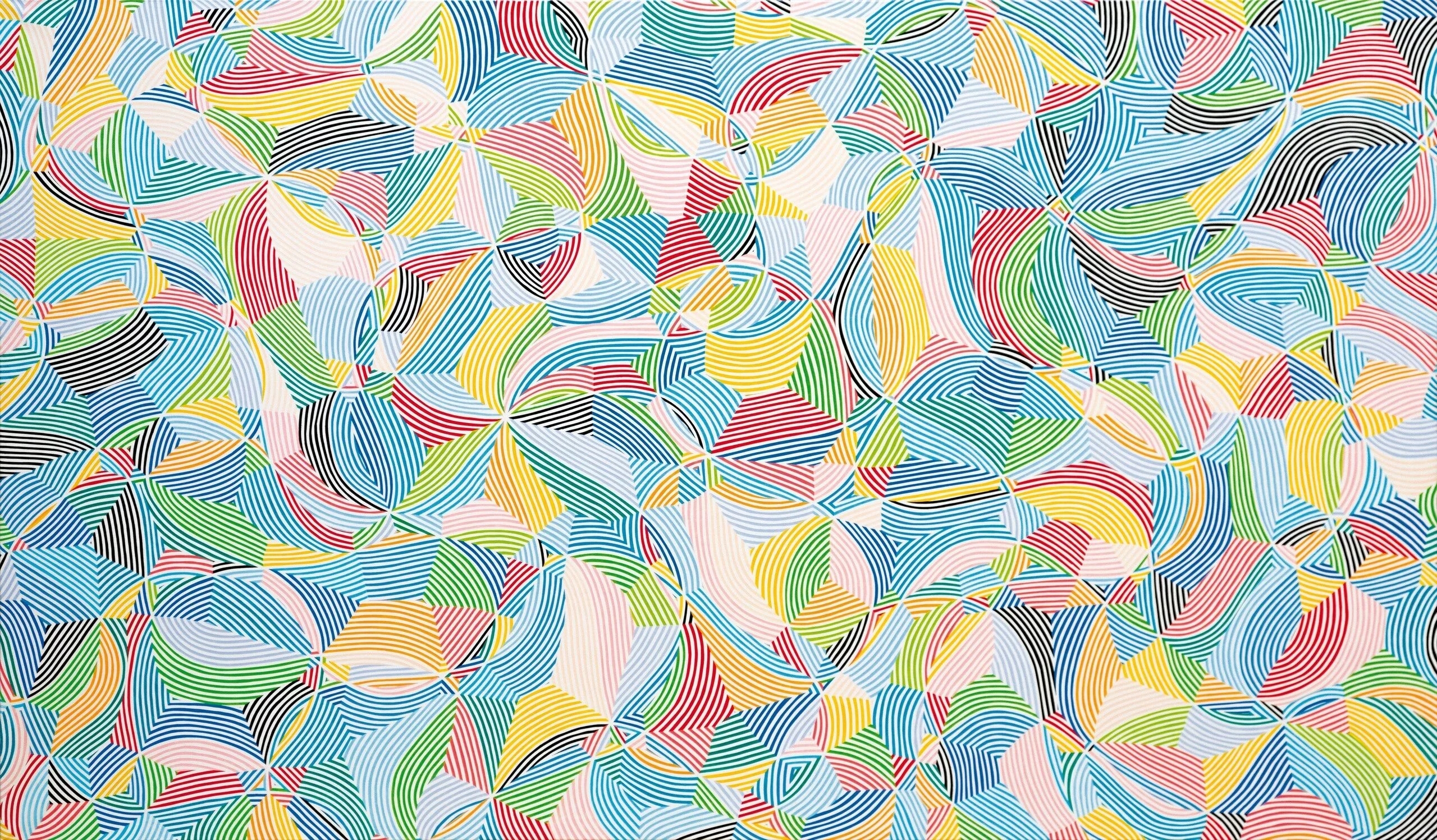 Artwork by Petr Kvícala, No. 27, Bari-Bari, from the cycle Just for Your Eyes, Made of acryl, canvas