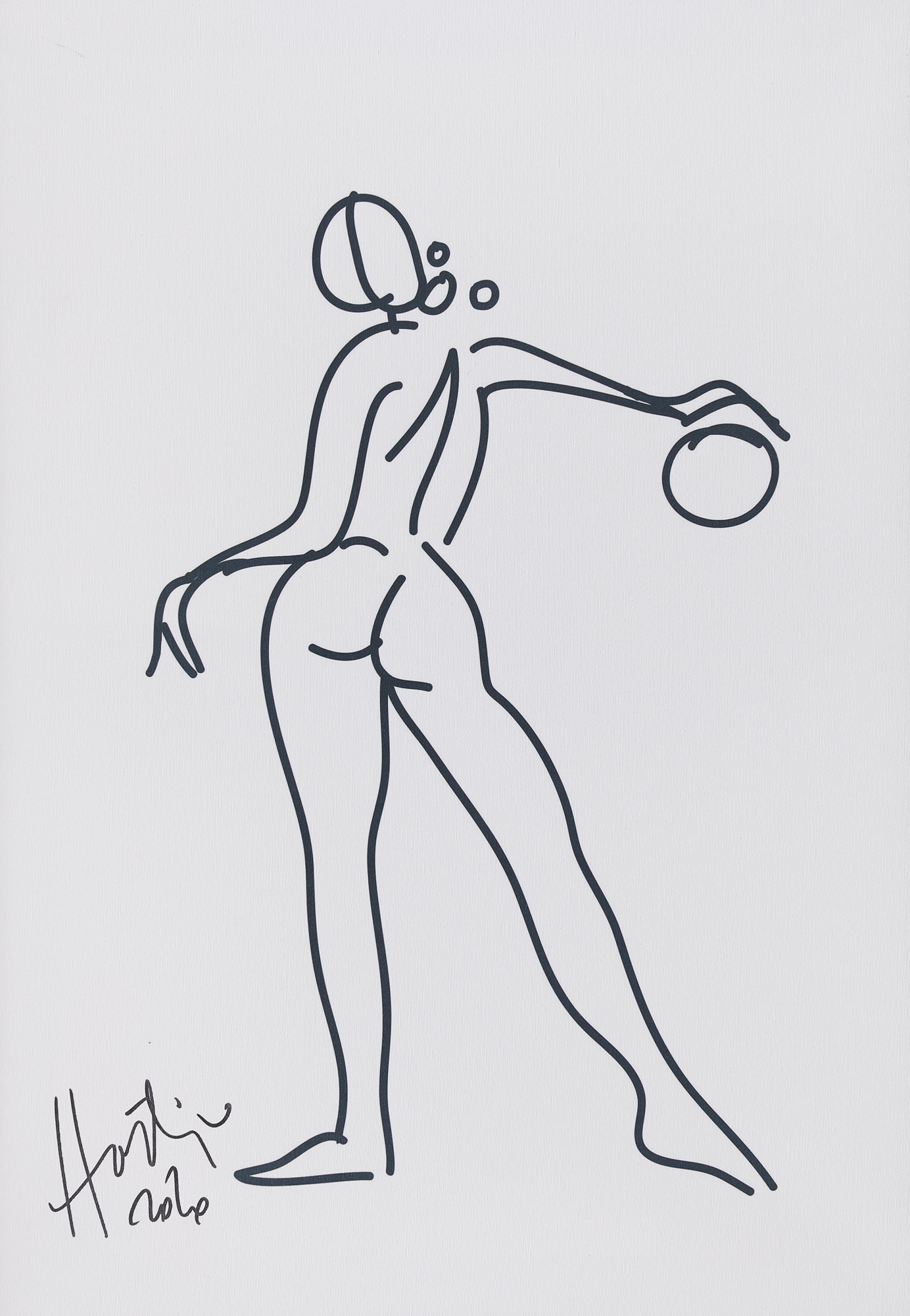 Artwork by Horaţiu Mălăele, Performance, Made of silkscreen on canvas