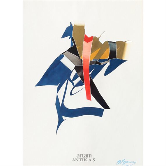 Kurdeleler Serisi by Burhan Doğançay, 1982