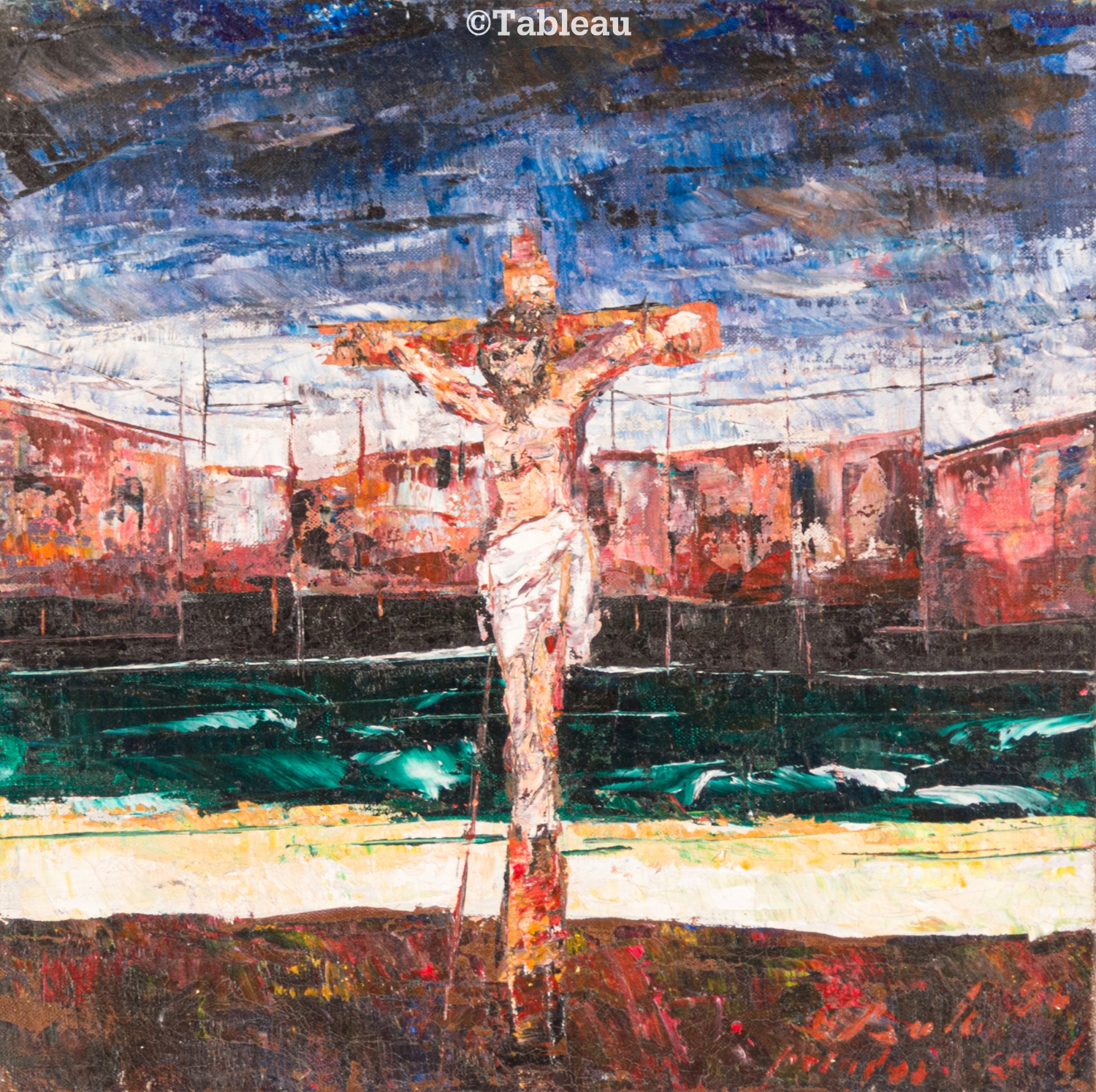 Artwork by José Paulo M. da Fonseca, Cristo, Made of oil on canvas