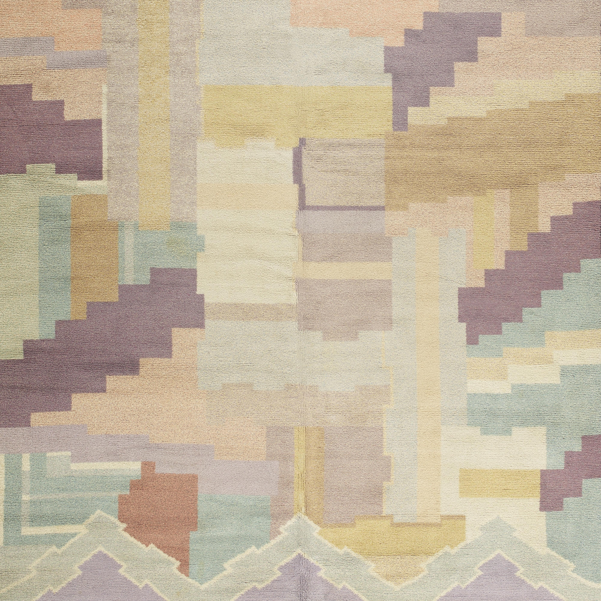 Artwork by Greta Skogster-Lehtinen, pile carpet, Made of hand knotted wool