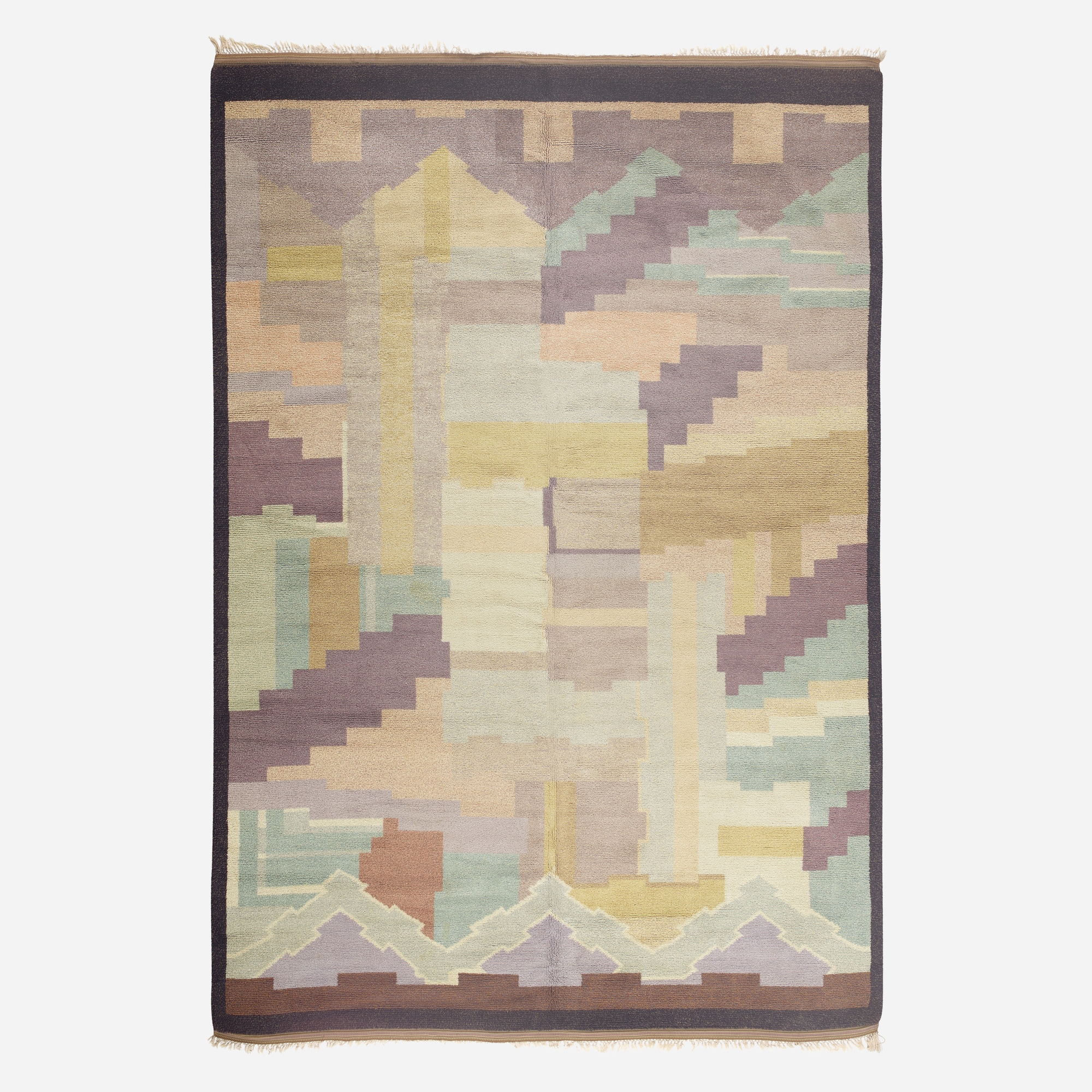 Artwork by Greta Skogster-Lehtinen, pile carpet, Made of hand knotted wool