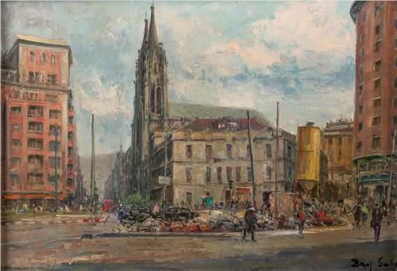 La plaza Zabálburu by Juan Bayón Salado