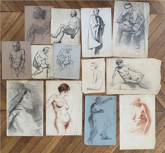 Suite of 23 drawings - Jacques Armand Gaston Bonneau