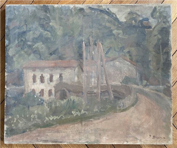 Farmhouse on a country road by Pierre Brune, Kazimierz Zieleniewski, 1929