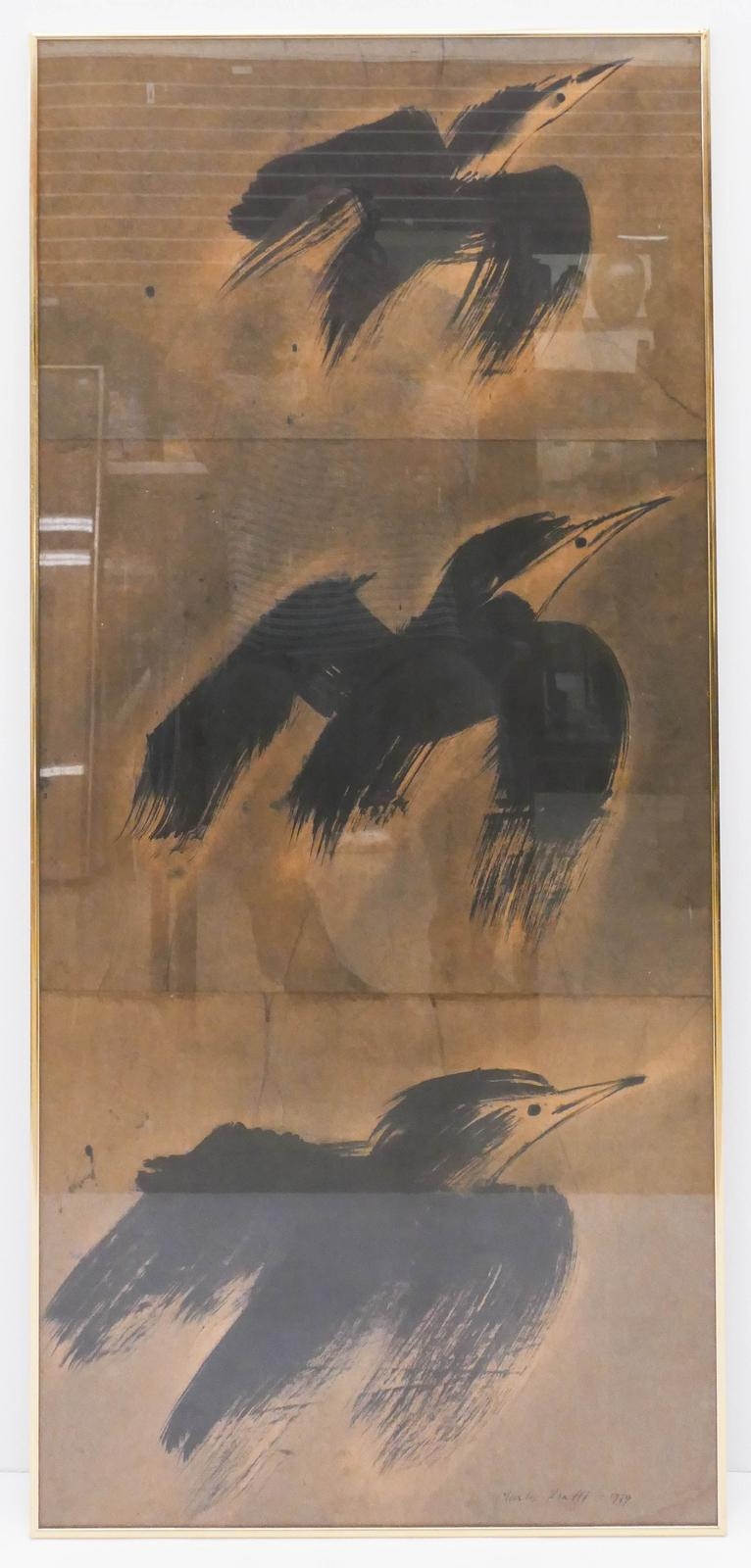 Artwork by Charles Krafft, BIRD IN FLIGHT, Made of Ink on Paper