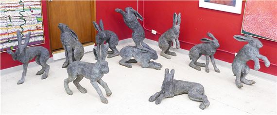 Sophie Ryder | SUITE OF TEN RABBITS (1999) | MutualArt