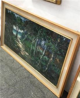 Landscape with Trees, with the Ocean in the Background - Alessandro Monsagrati