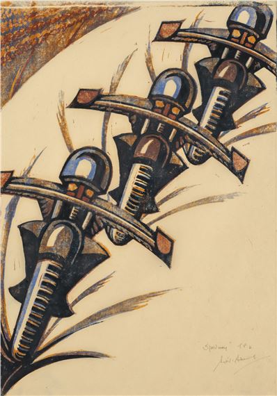 SPEEDWAY by Sybil Andrews, 1934