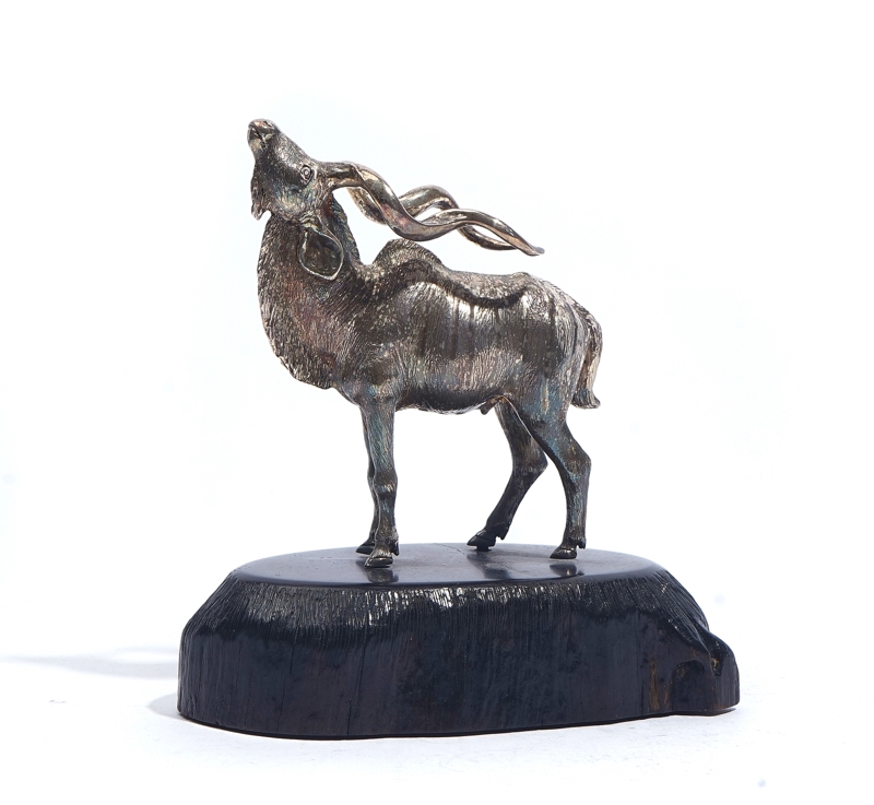 Patrick Mavros A PATRICK MAVROS SILVER MODEL OF AN ANTELOPE MutualArt