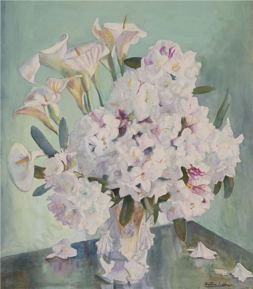 Floral Still Life by Beatrice Seddon, '41