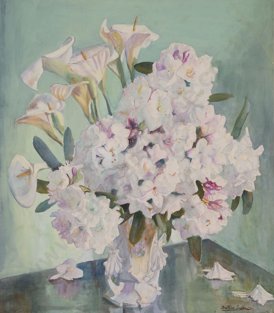 Artwork by Beatrice Seddon, Floral Still Life, Made of watercolour