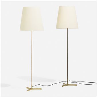 Floor lamps, pair - Jo Hammerborg