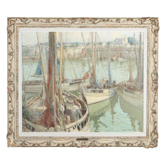 Tunny Boats at Anchor by William Lee-Hankey