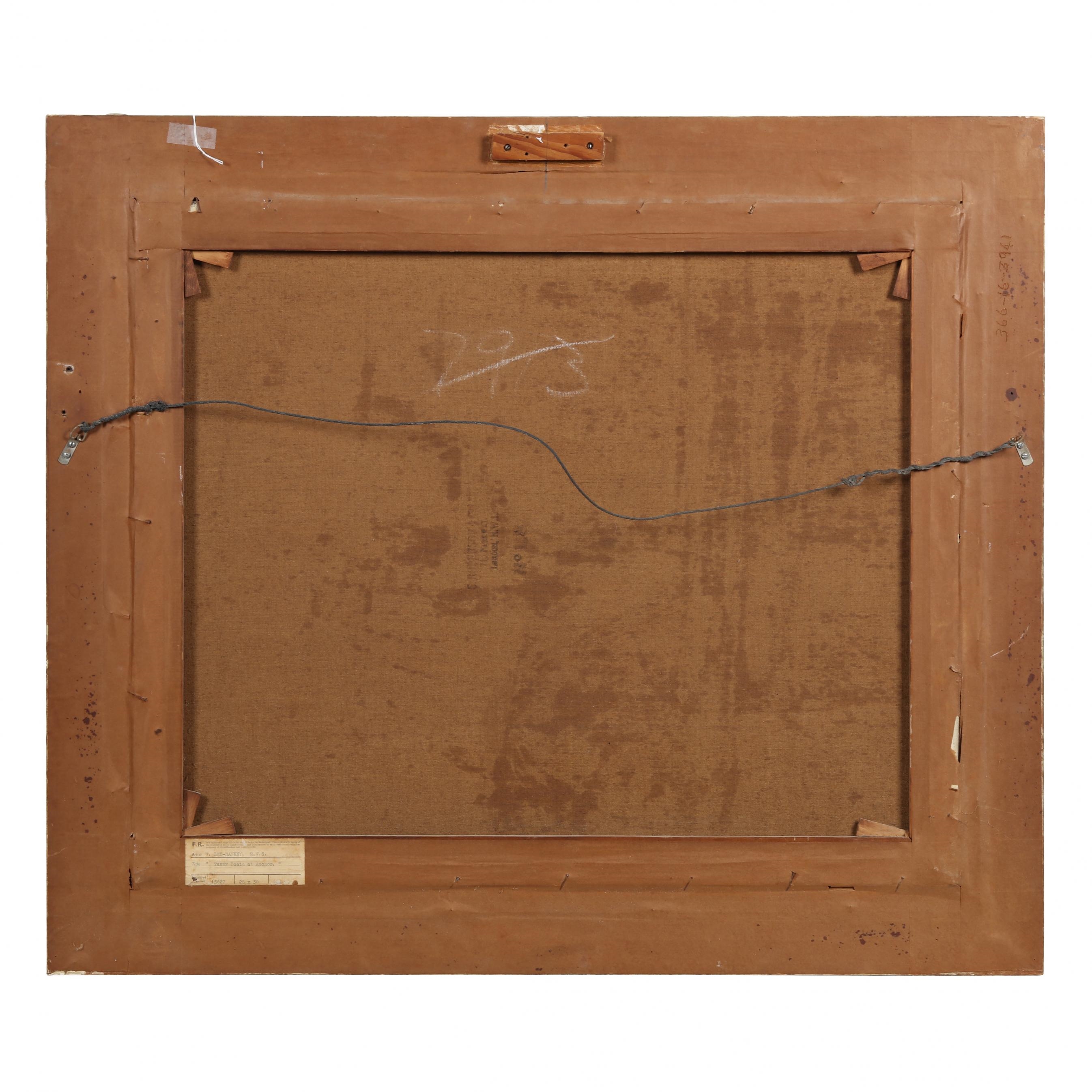 Artwork by William Lee-Hankey, Tunny Boats at Anchor, Made of Oil on canvas