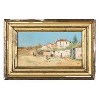 Paisaje de Pueblo (Village Landscape) - José Ruiz Blasco
