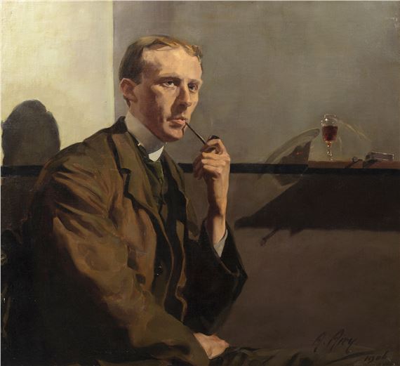 Portrait of Mr Pocock by Anna Airy, 1908
