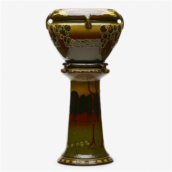 Frederick Hurten Rhead | Jardinière and pedestal set (Circa 1903 ...