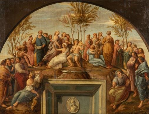 Raffaello Sanzio | Apollo and the Muses on the Parnassus | MutualArt