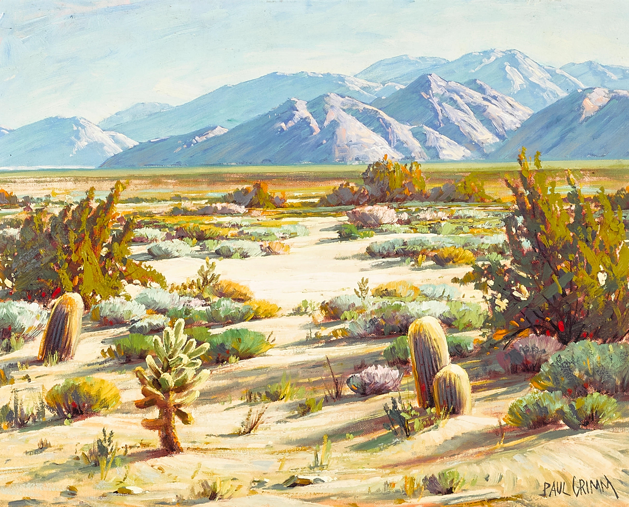 Artwork by Paul Grimm, Off the Beaten Track, Made of oil on canvasboard