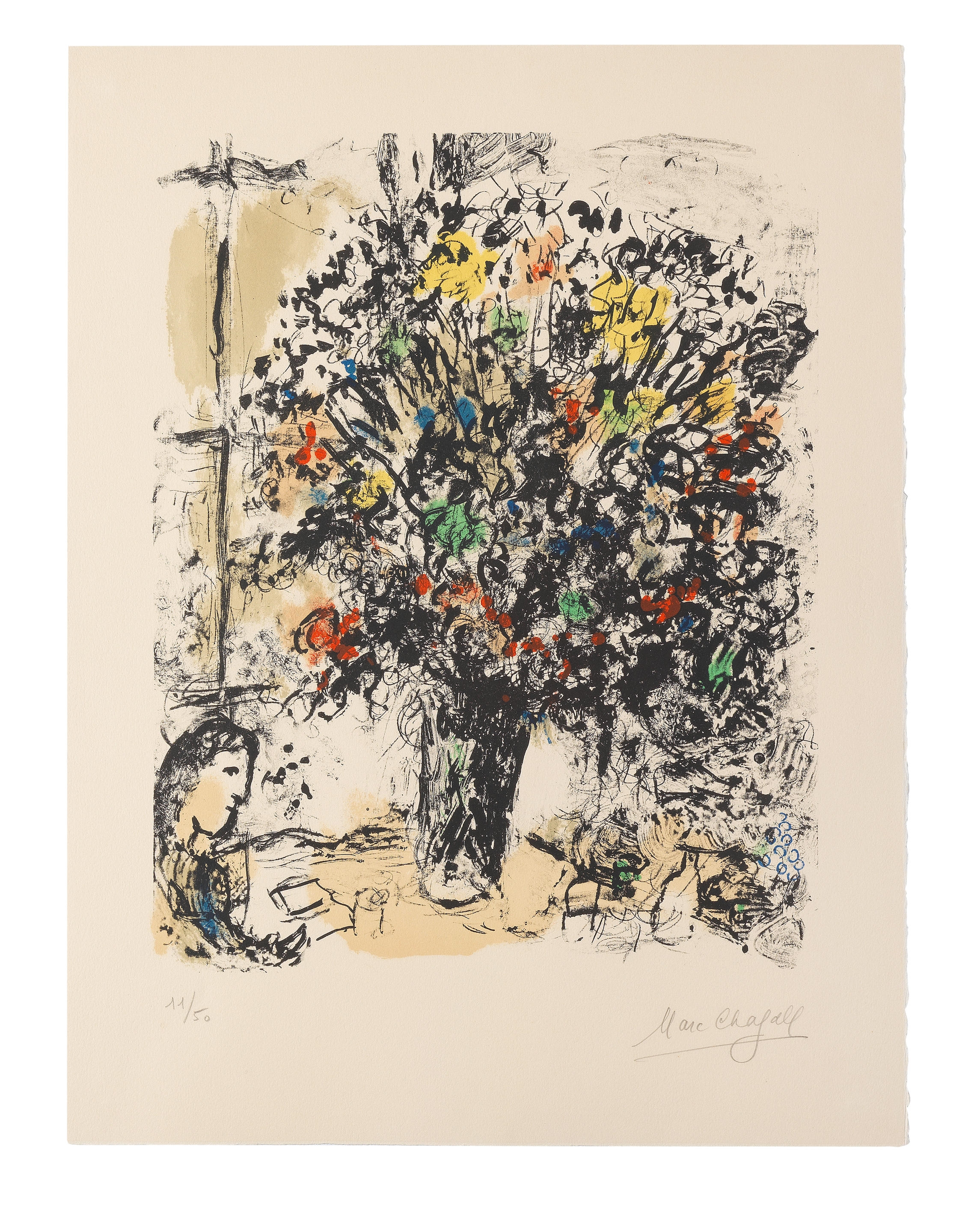 La Lecture (Mourlot 688) by Marc Chagall, 1973