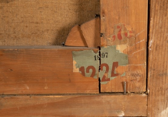 Artwork by Carl Rudolf Huber, Die Scafschur, Made of Oil on canvas