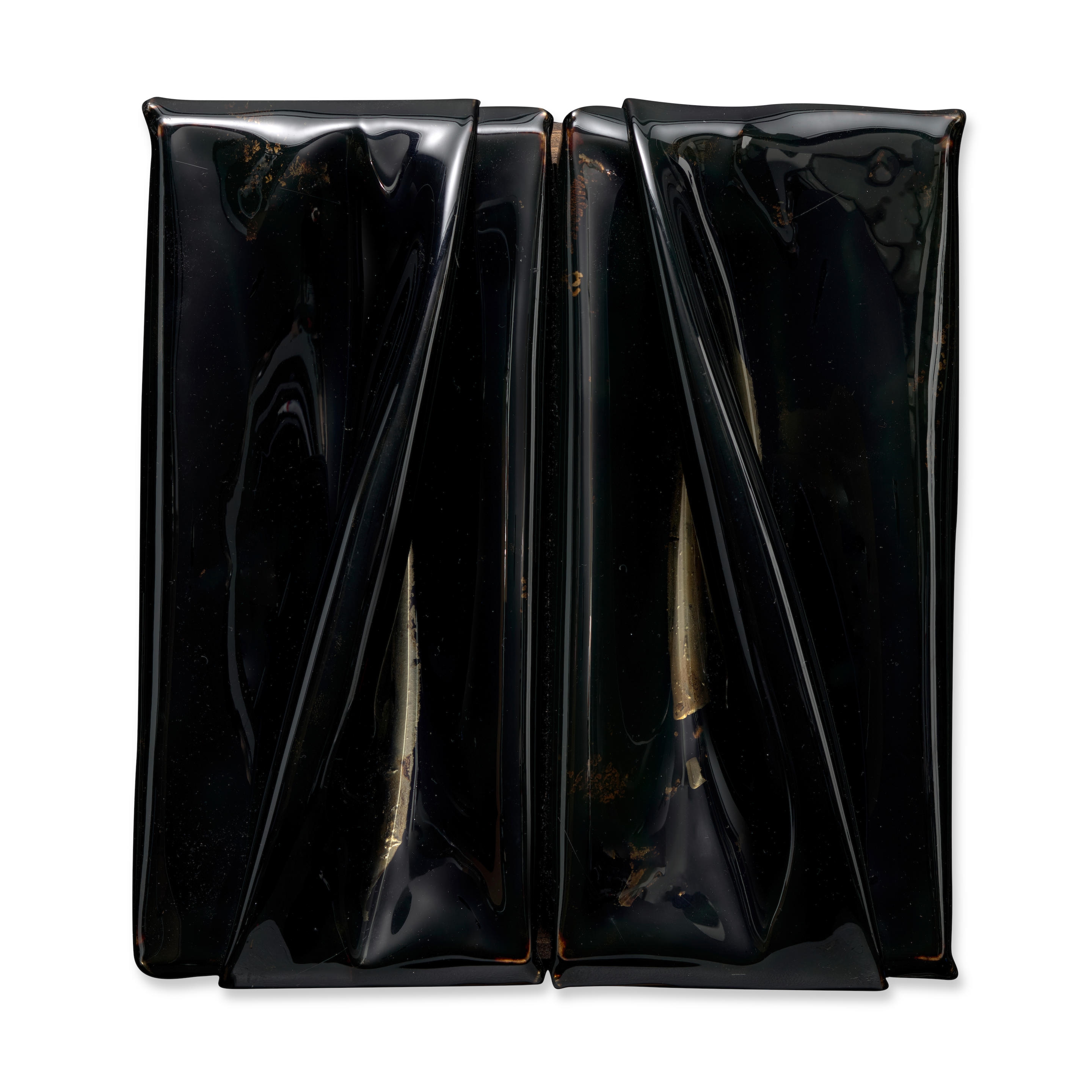 Artwork by Daniel Turner, Untitled 5250, Made of bitumen emulsion and vinyl on wood