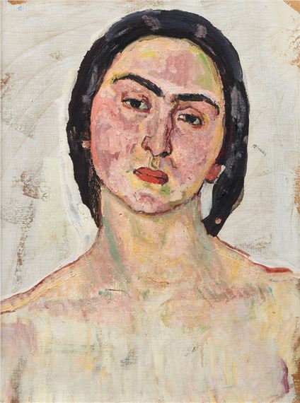 Bildnis Letizia Raviola by Ferdinand Hodler, Executed circa 1916