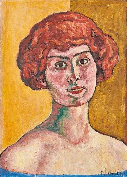 Bildnis Mme Loup by Ferdinand Hodler, Executed circa 1912