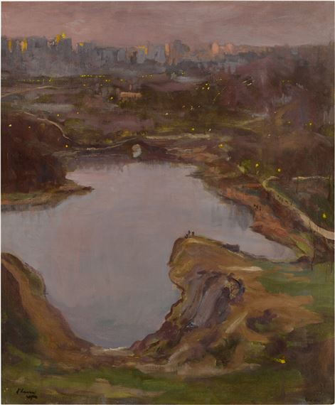 The Central Park, Evening by John Lavery, 1926