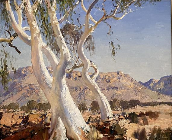 Ghost Gums, MacDonald Ranges by Alan Robert Colquhoun Grieve