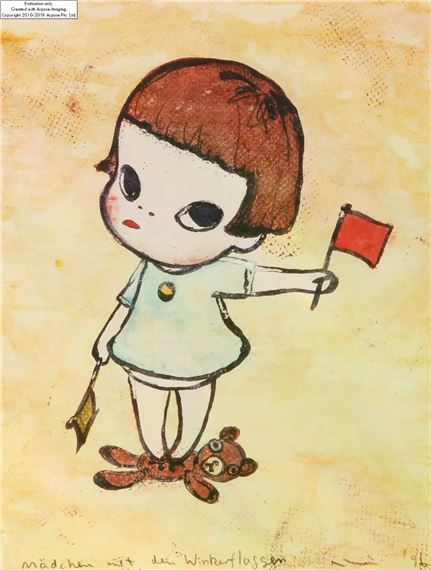 Yoshitomo Nara | Do Not Disturb!; & Mädchen mit den Winkerflaggen