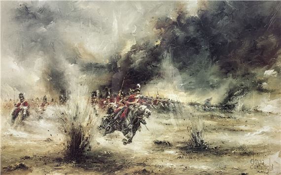 David Cartwright | Scots Greys Charge' and Napoleonic Battle Scenes ...