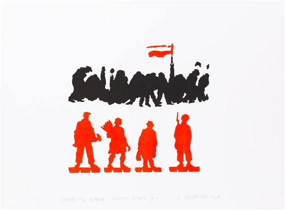 Z cyklu Znaczki polskie IV by Leszek Sobocki, 1981