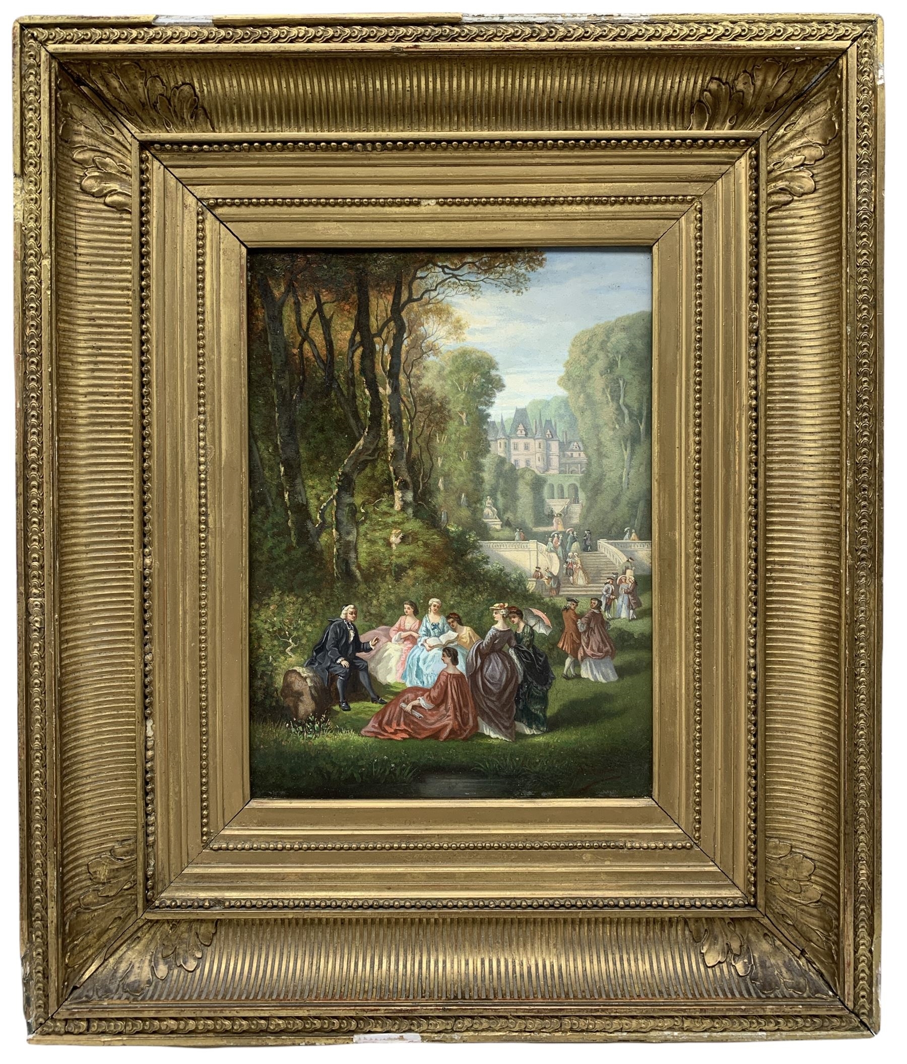 Jean-Antoine Watteau | Rococo Soiree in Chateau Grounds | MutualArt