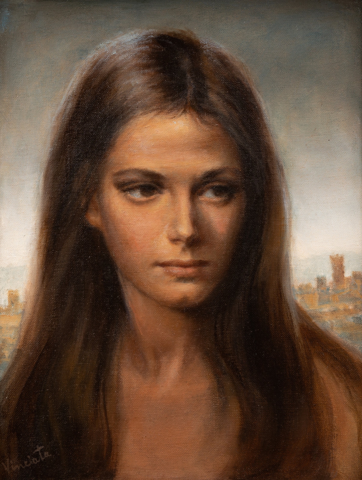 Joseph Wallace King Vinciata Young Girl of Ostia MutualArt