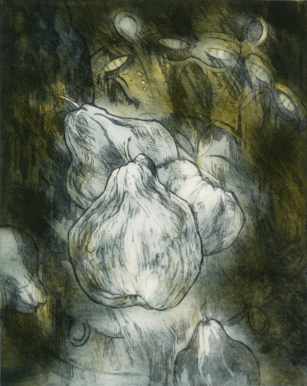 Artwork by Mieke Cohen, Eve, Made of colour etching