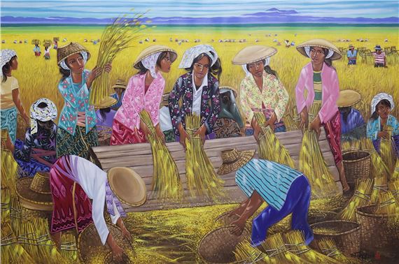 Panen Padi by Tio Tjay, 2017