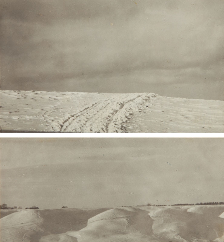 Two winter landscapes by Jan Bułhak