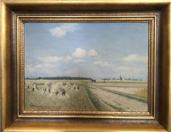 corn stacks in a landscape - S. Frommhold