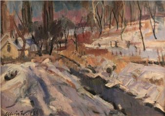 Landscape in winter - Zsigmond Uhrig