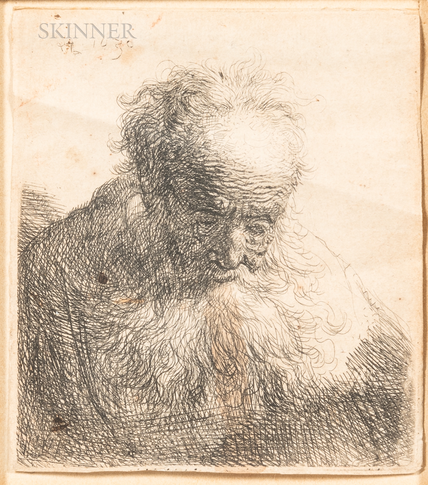 Rembrandt van Rijn | Bust of an Old Man with a Flowing Beard: The Head ...