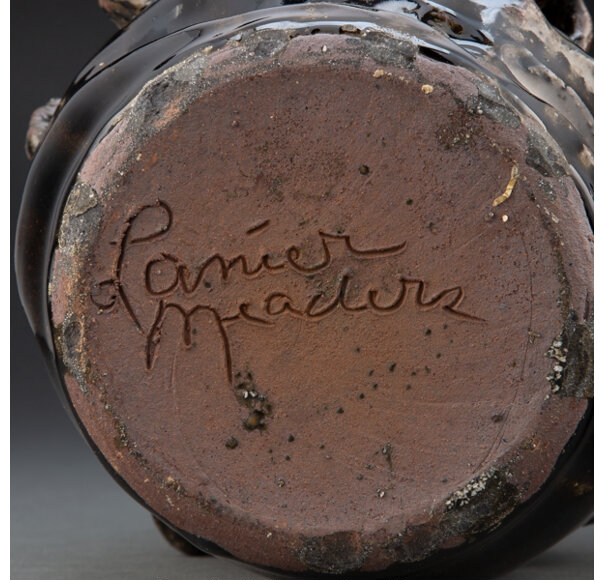 Artwork by Lanier Meaders, Set of Two-Headed Face Jugs, Made of Glazed stoneware