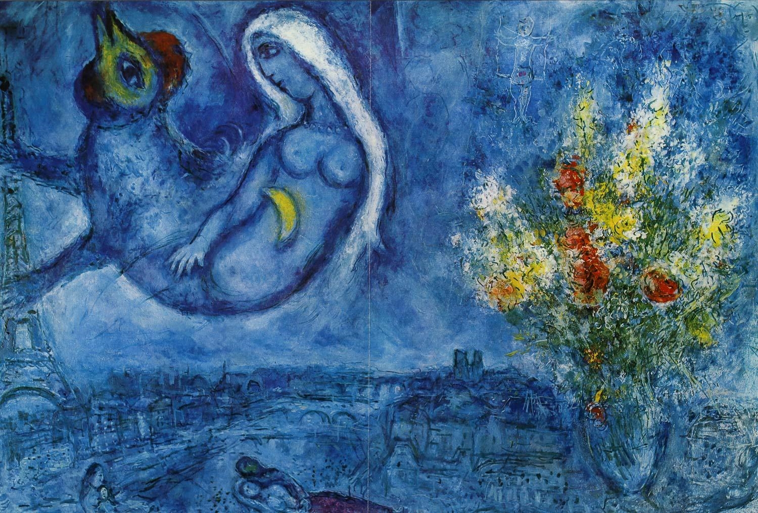 Marc Chagall | Chicken and Bouquet | MutualArt