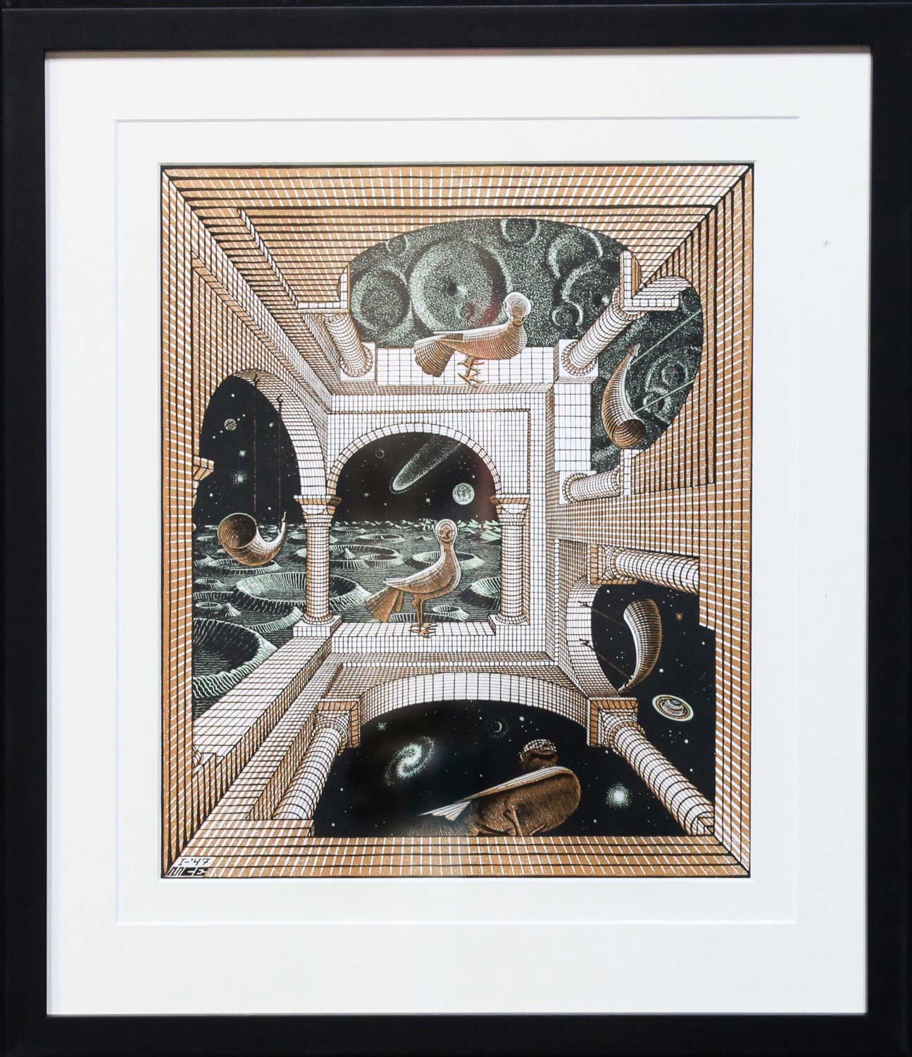 Artwork by Maurits Cornelis Escher, Another World, Made of Print